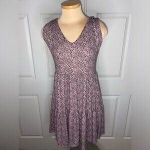 Jessica Simpson Pink Leopard Print Mini Dress